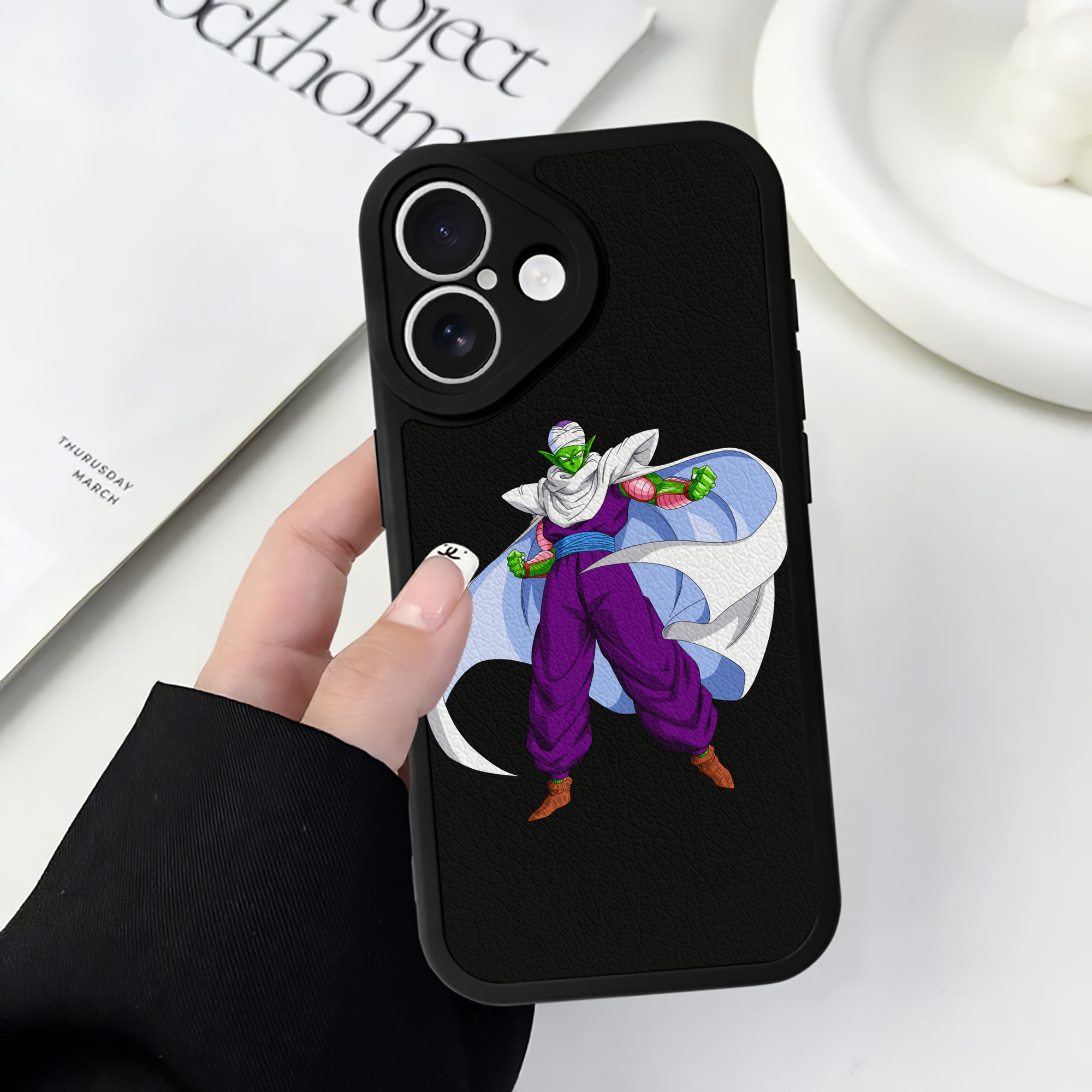 （画像用） ドラゴンボール ピッコロ DRAGON BALL Piccolo 【iPhone 16シリーズ対応】シリコンスマホケース（レザー調） 材質：シリコン